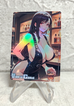 Tifa Lockhart Trading Card Waifu Goddess Story Anime Girl holo Karte Manga Full - Image 1