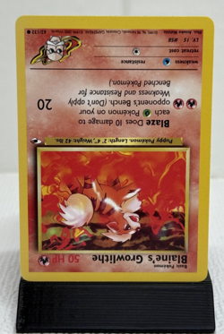 Blaine's Growlithe 62/132 Gym Heroes Clean LP - Pokemon TCG Card Non Holo Common - Image 2