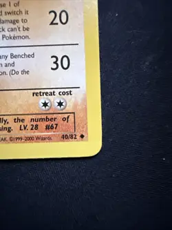 Dark Machoke 40/82 Team Rocket 1st Edition WOTC Pokemon Card LP - Image 4