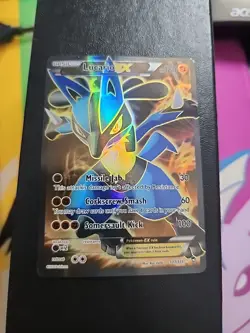 Lucario EX (107 Full Art) 107/111 - XY-Furious Fists - Holo - Pokemon Card LP - Image 1