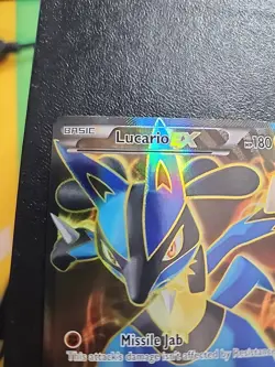 Lucario EX (107 Full Art) 107/111 - XY-Furious Fists - Holo - Pokemon Card LP - Image 2