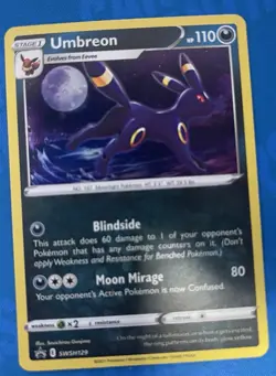 Pokemon SWSH: Sword & Shield Promo Cards Umbreon #SWSH129 Promo,Holo - Image 1