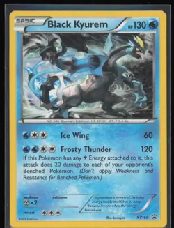Black Kyurem Cosmos Holo #XY160 Pokemon XY Black Star Promo MP Pokemon Card - Image 1