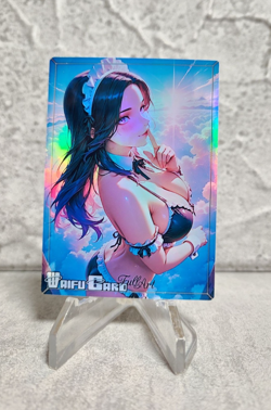 Yennefer Trading Card Waifu Goddess Story Anime Girl holo Karte Manga Full Art - Image 1