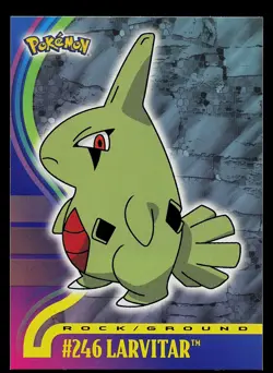 Pokemon Card - Topps Johto League Champions Non Foil Larvitar #246 - Image 1