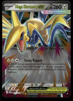 Pokemon Cards Mega Skarmory ex 055/088 Perfect Order Double Rare NM *2 - Image 1
