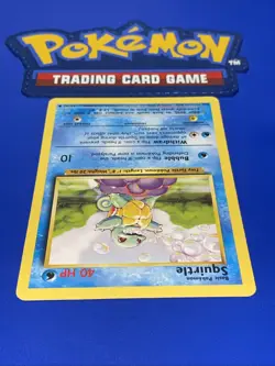 🔥 Squirtle 63/102 Base Set | WOTC Unlimited Pokemon Card | LIGHTLY PLAYED - Image 3