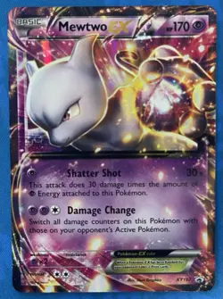 Pokemon TCG Mewtwo EX XY107 XY Black Star Promo Holo Card 2016 NM Condition - Image 1