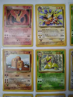 16 Vintage Pokemon Card Lot Non Holo Base Set Rares & 1st Editions MP-LP - Image 2