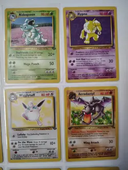 16 Vintage Pokemon Card Lot Non Holo Base Set Rares & 1st Editions MP-LP - Image 4