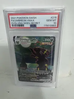 Umbreon VMAX 215/203 Alt Art Evolving Skies Pokemon moonbreon - PSA 10 GEM MINT - Image 1