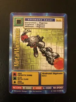 Bandai Digimon trading card - Metalmamemon - BO-65. Light/moderate play - Image 1