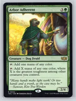 MTG NM Normal Arbor Adherent 42 R Commander: Tarkir: Dragonstorm - Image 1