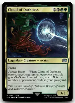 Cloud of Darkness #217 (Foil) (NM) Final Fantasy FIN Magic MTG - Image 1