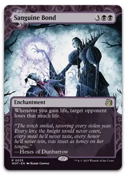 Sanguine Bond #35 (MP) Wilds of Eldraine WOT Magic MTG - Image 1