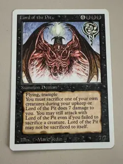 Lord of the Pit - MTG - REVISED (3rd) - ENGLISCH - ©1994 NM Rare - Image 1