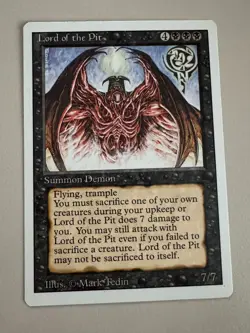 Lord of the Pit - MTG - REVISED (3rd) - ENGLISCH - ©1994 NM Rare - Image 2