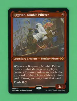 Magic The Gathering Ragavan, Nimble Pilferer Etched Foil (Multiverse Legends)... - Image 1