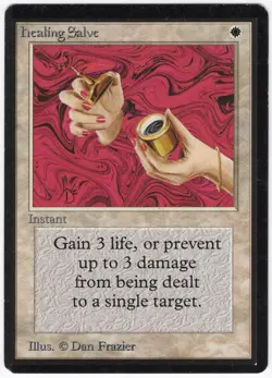 Healing Salve 1993 Limited Edition - Beta White Common Instant MTG SP - NM AZ2 - Image 1