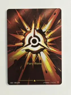 Fury Rune Alt Art SFD R01a League Of Legends TCG Riftbound Origins - Image 1