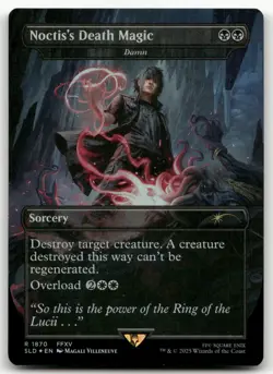 Noctis's Death Magic - Damn (Rainbow Foil) #1870 NM Secret Lair Drop Magic MTG - Image 1