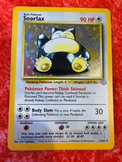 Pokemon TCG Snorlax 11/64 Jungle Holo Unlimited - LP Excellent condition - Image 2
