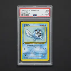 PSA 9 - 1 Edition WOTC Quapsel - Poliwag Pokemon Karte TCG 59/102 Base Set /Z73 - Image 2