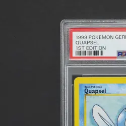 PSA 9 - 1 Edition WOTC Quapsel - Poliwag Pokemon Karte TCG 59/102 Base Set /Z73 - Image 3