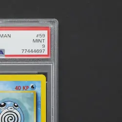 PSA 9 - 1 Edition WOTC Quapsel - Poliwag Pokemon Karte TCG 59/102 Base Set /Z73 - Image 4