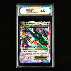 TQG 8.5 NM-MT+ 2015 Pokemon ENG M Rayquaza ex 76/108 Holo EX - Image 2