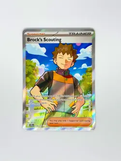 Pokemon Brock's Scouting Ultra Rare SV09: Journey Together 179/159 NM - Image 1