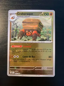 Carte Pokemon : Crabaraque 052/086 MASTERBALL Foudre Noire Francaise NEUF - Image 1