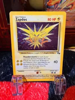 Pokemon TCG Zapdos Fossil - 15/62 - Holo Rare - 1999-2000 WOTC - MP - Image 1