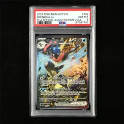 PSA 8 NM-MT 2024 Pokemon ENG Greninja ex G SVP EN 132 Promo - Image 1