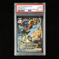 PSA 8 NM-MT 2024 Pokemon ENG Greninja ex G SVP EN 132 Promo - Image 2