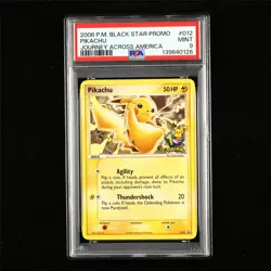 PSA 9 MINT 2006 Pokemon ENG Pikachu 012 Promo - Image 1