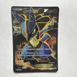 Pokemon Lucario EX Full Art Holo Ultra Rare XY Furious Fists 107/111 Card - Image 2