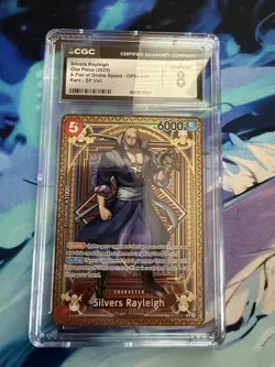 One Piece CGC Slivers Rayleigh Grade 8 - Image 1
