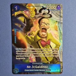 Mr.3 (Galdino) R OP09-056 PRB-02 AA THE BEST vol.2 One Piece English - Image 1