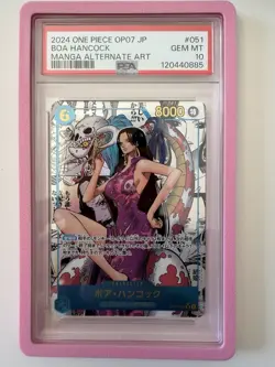 One Piece 500 Years in the Future JP Boa Hancock Manga Art OP07-051 PSA 10 - Image 1
