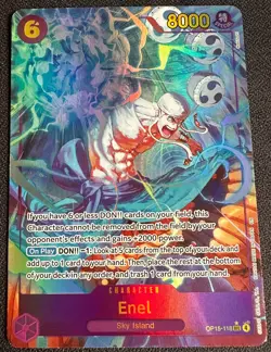 SHIPS TODAY ONE PIECE Enel OP15-118 SEC Alt Adventure on Kamis Island Foil ENG - Image 1
