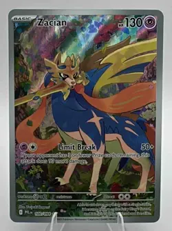 Zacian Illustration Rare #100/094 Pokemon Phantasmal Flames 2025 NM - Image 1
