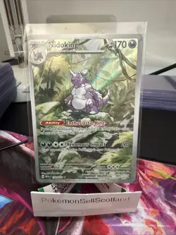 Pokemon TCG Nidoking 174/165 Scarlet & Violet 151 Illustration Rare NM Condition - Image 1
