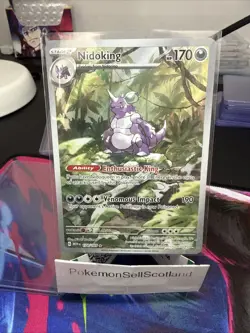 Pokemon TCG Nidoking 174/165 Scarlet & Violet 151 Illustration Rare NM Condition - Image 1