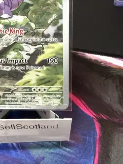Pokemon TCG Nidoking 174/165 Scarlet & Violet 151 Illustration Rare NM Condition - Image 4