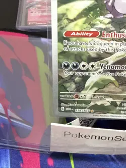 Pokemon TCG Nidoking 174/165 Scarlet & Violet 151 Illustration Rare NM Condition - Image 5
