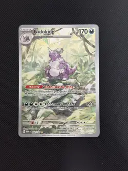 Nidoking 174/165 SV: Scarlet & Violet 151 Illustration Rare Pokemon TCG Card NM - Image 1