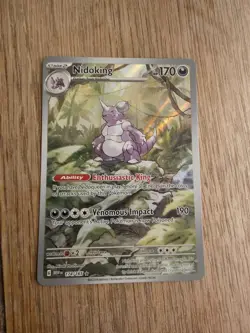 Pokemon TCG Scarlet & Violet 151 Illustration Rare Nidoking Card 174/165 - Image 1