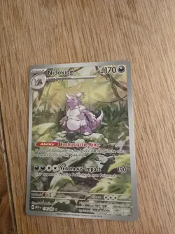 Pokemon TCG Scarlet & Violet 151 Illustration Rare Nidoking Card 174/165 - Image 2