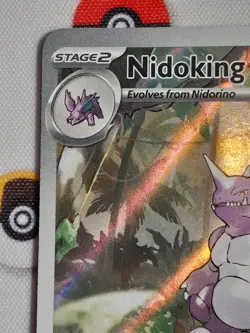 Pokemon Nidoking 174/165 TCG Scarlet Violet-151 Illustration Rare Card - Image 2